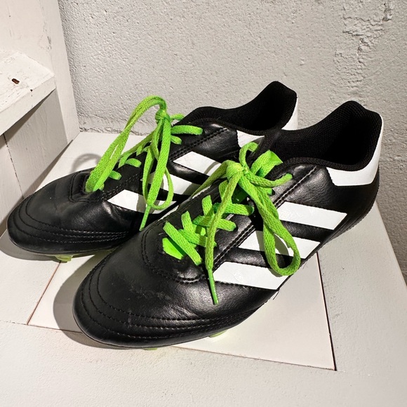 adidas Shoes Adidas Kids Soccer Cleats Black White Green Kids Size